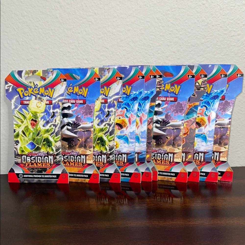 Pokemon TCG: Obsidian Flames Card  Set - 10 sleeved booster packs